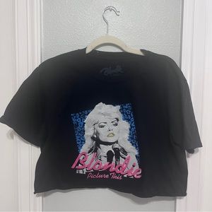blondie graphic tee cropped top